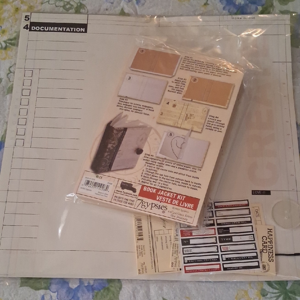 7 Gypsies Book Jacket Scrapbook Kit